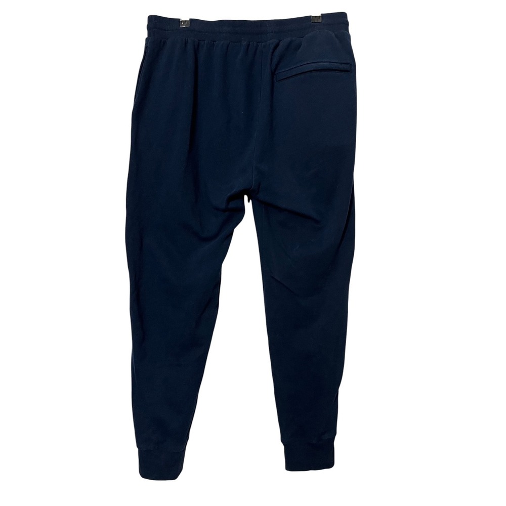 Theory Loft Pant Lounge Fleece HT Large Navy Cotton Casual Travel Athleisure Gym - Picture 4 of 9